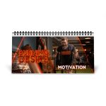 Motivational Desk Calendar (2024 grid)